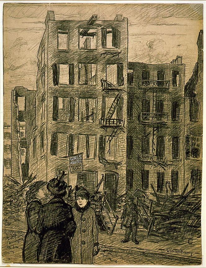 Triangle Shirtwaist Factory fire aftermath, New York City, March 1911